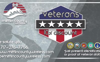 Mifflin County Wiresless is dedicated to our Veterans.